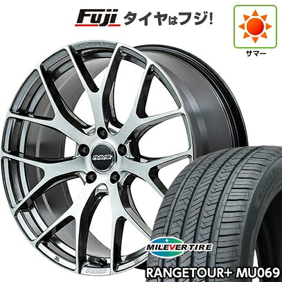【新品国産車用5穴114.3】 夏タイヤ ホイール4本セット 225/55R18 ミレバー レンジツアープラスMU069（限定） RAYS レイズ ホムラ 2X7FT 7.5J 18インチ(送料無料)