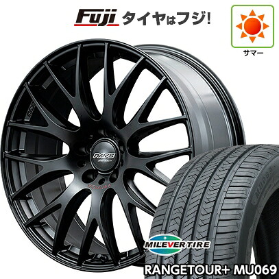 【新品国産車用5穴114.3】 夏タイヤ ホイール4本セット 225/55R18 ミレバー レンジツアープラスMU069（限定） RAYS レイズ ホムラ 2X9Plus SPORT EDITION 8J 18インチ(送料無料)