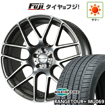 【新品国産車用5穴114.3】 夏タイヤ ホイール4本セット 235/55R20 ミレバー レンジツアープラスMU069（限定） MLJ ハイペリオン CVM 8.5J 20インチ(送料無料)｜フジ スペシャルセレクション