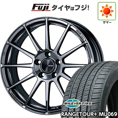 【新品国産車用5穴114.3】 夏タイヤ ホイール4本セット 225/55R18 ミレバー レンジツアープラスMU069（限定） ENKEI エンケイ PerformanceLine PF03 LIMITED EDITION 7.5J 18インチ(送料無料)