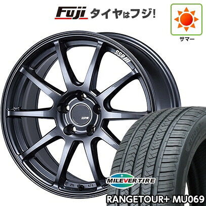 【新品国産車用5穴114.3】 夏タイヤ ホイール4本セット 235/60R18 ミレバー レンジツアープラスMU069（限定） SSR GT GTV02 グラファイトガンメタ【限定】 8J 18インチ(送料無料)