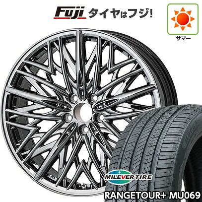 【新品国産車用5穴114.3】 夏タイヤ ホイール4本セット 235/55R20 ミレバー レンジツアープラスMU069（限定） WALD ヴァルド ジェニュインライン M-001 8J 20インチ(送料無料)