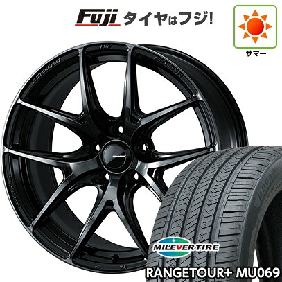 【新品国産車用5穴114.3】 夏タイヤ ホイール4本セット 225/65R17 ミレバー レンジツアープラスMU069（限定） WEDS ウェッズスポーツ SA-01R 7.5J 17インチ(送料無料)