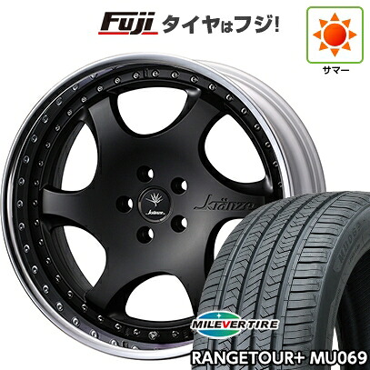 【新品国産車用5穴114.3】 夏タイヤ ホイール4本セット 235/60R18 ミレバー レンジツアープラスMU069（限定） WEDS ウェッズ クレンツェ バズレイア ID 7.5J 18インチ(送料無料)