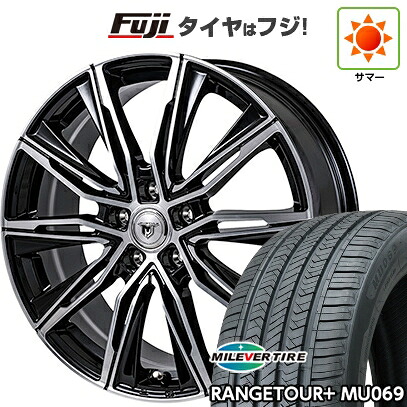 【新品国産車用5穴114.3】 夏タイヤ ホイール4本セット 235/60R18 ミレバー レンジツアープラスMU069（限定） モンツァ JPスタイル MJ-X 7.5J 18インチ(送料無料)