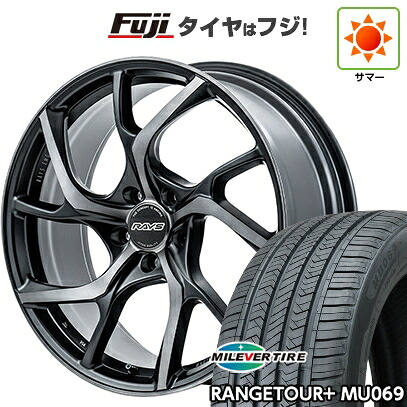 【新品】40系アルファード/ヴェルファイア用 夏タイヤ ホイール4本セット 245/45R20 ミレバー レンジツアープラスMU069（限定） RAYS レイズ VMF C-01 PREMIUM 8.5J 20インチ(送料無料)