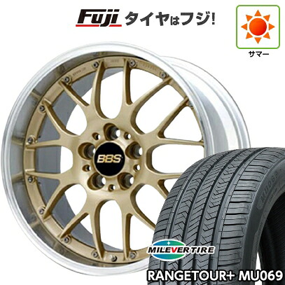 【新品国産車用5穴114.3】 夏タイヤ ホイール4本セット 245/45R20 ミレバー レンジツアープラスMU069（限定） BBS JAPAN RS-GT 8.5J 20インチ(送料無料)