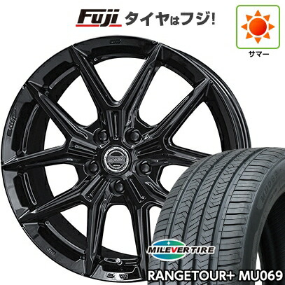 【新品国産車用5穴114.3】 夏タイヤ ホイール4本セット 225/65R17 ミレバー レンジツアープラスMU069（限定） 共豊 スマック IG-TEC 7J 17インチ(送料無料)