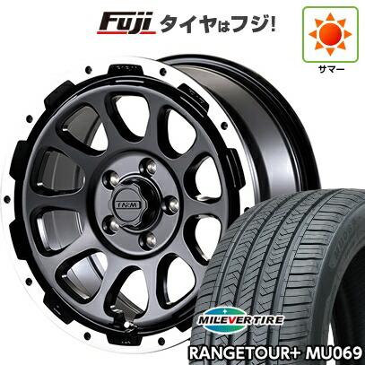 【新品国産車用5穴114.3】 夏タイヤ ホイール4本セット 225/65R17 ミレバー レンジツアープラスMU069（限定） モーターファーム ファームD10 7J 17インチ(送料無料)