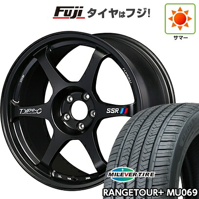 【新品国産車用5穴100】 夏タイヤ ホイール4本セット 225/55R18 ミレバー レンジツアープラスMU069（限定） SSR Type-c FORGED 7.5J 18インチ(送料無料)