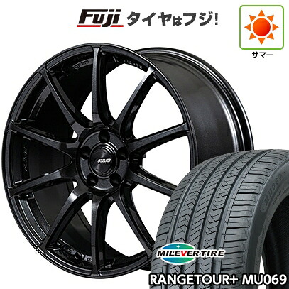 【新品国産車用5穴114.3】 夏タイヤ ホイール4本セット 235/60R18 ミレバー レンジツアープラスMU069（限定） RAYS レイズ グラムライツ 57TR 7.5J 18インチ(送料無料)