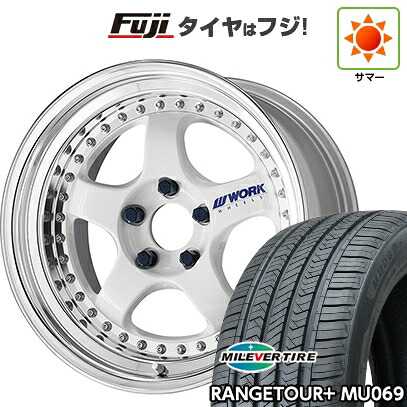 【新品国産車用5穴114.3】 夏タイヤ ホイール4本セット 225/65R17 ミレバー レンジツアープラスMU069（限定） WORK ワーク マイスター S1 3P 7.5J 17インチ(送料無料)
