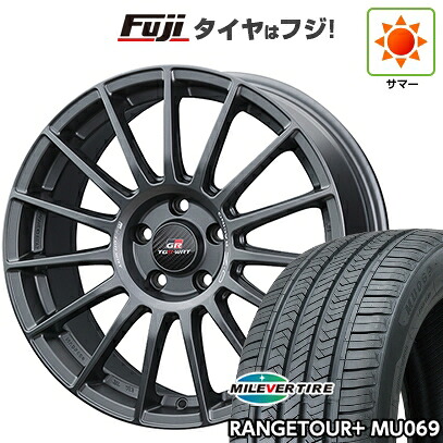 【新品国産車用5穴114.3】 夏タイヤ ホイール4本セット 225/65R17 ミレバー レンジツアープラスMU069（限定） OZ スーパーツーリズモ TGR-WRT 7.5J 17インチ(送料無料)