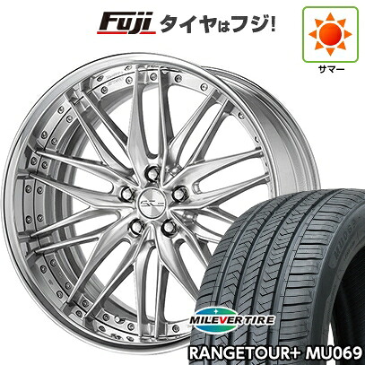 【新品国産車用5穴114.3】 夏タイヤ ホイール4本セット 245/35R21 ミレバー レンジツアープラスMU069（限定） WORK ワーク シュヴァート クヴェルII 9J 21インチ(送料無料)