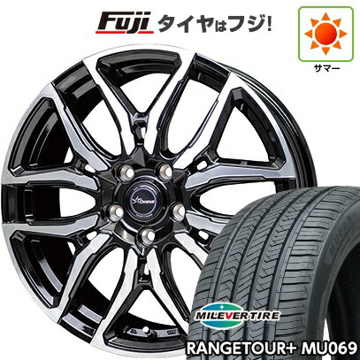 【新品国産車用5穴114.3】 夏タイヤ ホイール4本セット 245/45R20 ミレバー レンジツアープラスMU069（限定） ホットスタッフ クロノス CH-114 8J 20インチ(送料無料) 81,895円