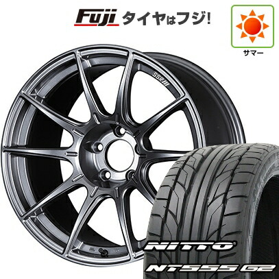 【パンク保証付き】【新品国産車用5穴114.3】 夏タイヤ ホイール4本セット 225/40R19 ニットー NT555 G2 SSR GT GTX01 9.5J 19インチ(送料無料)