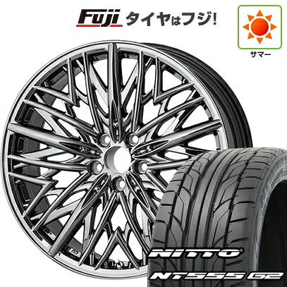 【パンク保証付き】【新品国産車用5穴114.3】 夏タイヤ ホイール4本セット 245/30R20 ニットー NT555 G2 WALD ヴァルド ジェニュインライン M-001 8J 20インチ(送料無料)