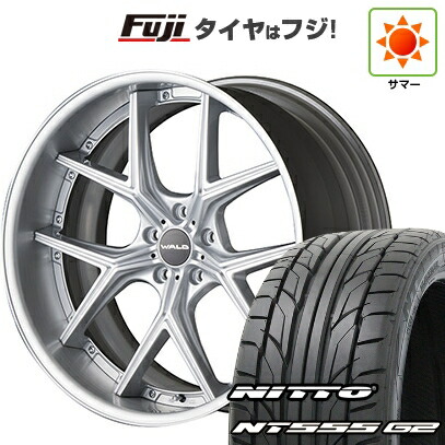 【パンク保証付き】【新品国産車用5穴114.3】 夏タイヤ ホイール4本セット 245/35R21 ニットー NT555 G2 WALD ヴァルド イリマ 2P I12-C 8.5J 21インチ(送料無料)|フジ スペシャルセレクション