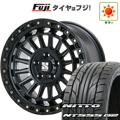 【パンク保証付き】【新品国産車用5穴114.3】 夏タイヤ ホイール4本セット 235/50R18 ニットー NT555 G2 MLJ エクストリームJ XJ08 8J 18インチ(送料無料)