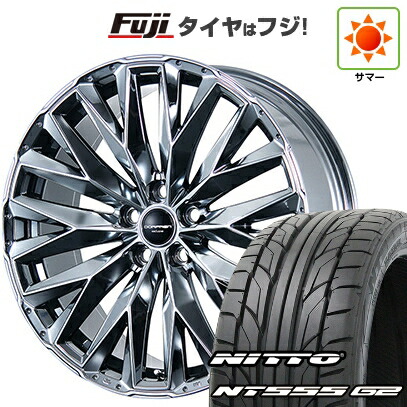【パンク保証付き】【新品国産車用5穴114.3】 夏タイヤ ホイール4本セット 235/35R20 ニットー NT555 G2 トピー ドルフレン エクスクルーシブ TLM-01 数量限定 8.5J 20インチ(送料無料)