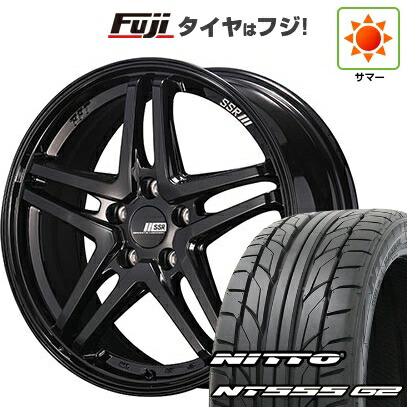 【パンク保証付き】【新品国産車用5穴100】 夏タイヤ ホイール4本セット 215/40R18 ニットー NT555 G2 SSR GT GTV06 8J 18インチ(送料無料)|フジ スペシャルセレクション