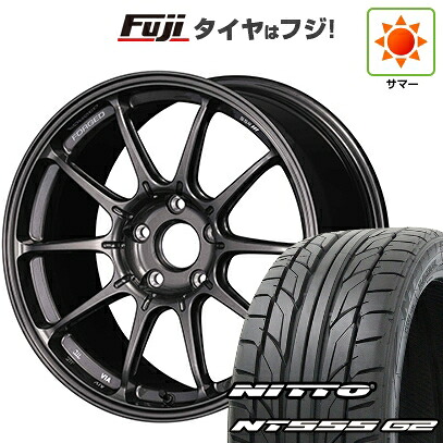 【パンク保証付き】【新品国産車用5穴114.3】 夏タイヤ ホイール4本セット 225/40R19 ニットー NT555 G2 SSR GT GTX01 FORGED 9.5J 19インチ(送料無料)