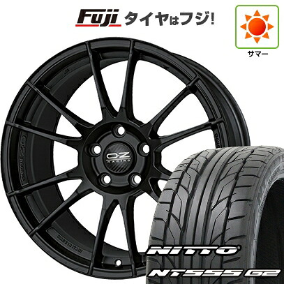 【パンク保証付き】【新品国産車用5穴114.3】 夏タイヤ ホイール4本セット 215/45R18 ニットー NT555 G2 OZ ウルトラレッジェーラ 7.5J 18インチ(送料無料)｜フジ スペシャルセレクション