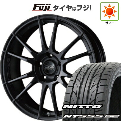 【パンク保証付き】【新品国産車用5穴100】 夏タイヤ ホイール4本セット 245/45R19 ニットー NT555 G2 OZ ウルトラレッジェーラHLT 8J 19インチ(送料無料)