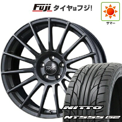 【パンク保証付き】【新品国産車用5穴114.3】 夏タイヤ ホイール4本セット 235/50R18 ニットー NT555 G2 OZ スーパーツーリズモ LM 8J 18インチ(送料無料)