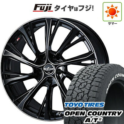 【新品国産車用5穴114.3】 夏タイヤ ホイール4本セット 225/65R17 トーヨー オープンカントリー A/T III RWL/RBL WEDS ウェッズ レオニス JG BK/SCマシニング 7J 17インチ(送料無料)|フジ スペシャルセレクション