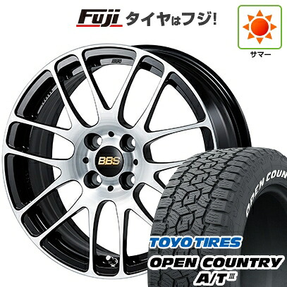 【新品国産車用5穴114.3】 夏タイヤ ホイール4本セット 225/65R17 トーヨー オープンカントリー A/T III RWL/RBL BBS JAPAN RE-L2 ブラックダイヤカット 7J 17インチ(送料無料)｜フジ スペシャルセレクション