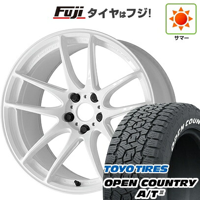 【新品国産車用5穴114.3】 夏タイヤ ホイール4本セット 225/65R17 トーヨー オープンカントリー A/T III RWL/RBL WORK ワーク エモーション CR Shigoku 7J 17インチ(送料無料)|フジ スペシャルセレクション