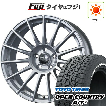 【新品国産車用5穴114.3】 夏タイヤ ホイール4本セット 225/65R17 トーヨー オープンカントリー A/T III RWL/RBL OZ スーパーツーリズモ LM 7.5J 17インチ(送料無料)｜フジ スペシャルセレクション