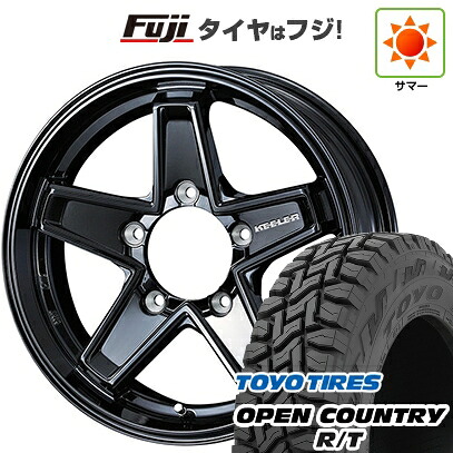 【新品】ジムニーシエラ/ジムニーノマド 夏タイヤ ホイール4本セット 195/80R15 トーヨー オープンカントリー R/T RBL WEDS ウェッズアドベンチャー キーラータクティクス グロスブラック 6J 15インチ(送料無料)