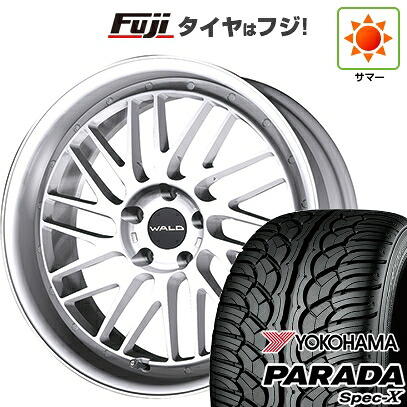 【新品国産車用5穴114.3】 夏タイヤ ホイール4本セット 235/55R20 ヨコハマ PARADA Spec-X WALD ヴァルド トスカ 2P T22-C 8.5J 20インチ(送料無料)|フジ スペシャルセレクション