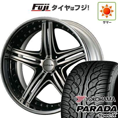 【新品国産車用5穴114.3】 夏タイヤ ホイール4本セット 235/55R20 ヨコハマ PARADA Spec-X WALD ヴァルド マホラ 3P M13-C 8.5J 20インチ(送料無料)｜フジ スペシャルセレクション 316,215円