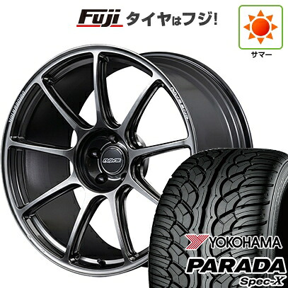 【新品国産車用5穴114.3】 夏タイヤ ホイール4本セット 235/55R20 ヨコハマ PARADA Spec-X RAYS レイズ ボルクレーシング GT90 8.5J 20インチ(送料無料)|フジ スペシャルセレクション