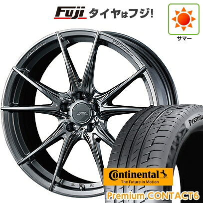 【新品】クラウンセダン 夏タイヤ ホイール4本セット 245/40R21 コンチネンタル コンチ プレミアムコンタクト6(限定) WEDS ウェッズ F-ZERO FZ-2 9J 21インチ(送料無料)