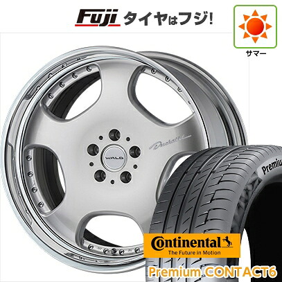 【新品国産車用5穴114.3】 夏タイヤ ホイール4本セット 245/40R21 コンチネンタル コンチ プレミアムコンタクト6(限定) WALD ヴァルド ドゥシャトレ 2P D22-C 9J 21インチ(送料無料)