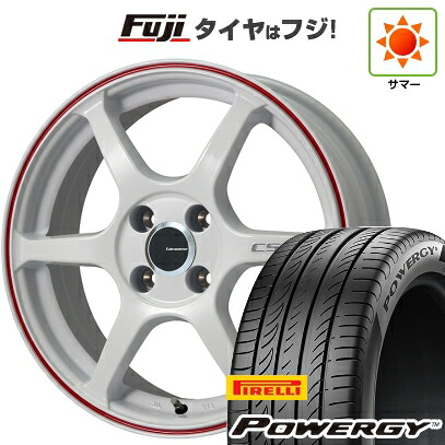 【新品】ライズ/ロッキー(ハイブリッド) 夏タイヤ ホイール4本セット 195/60R17 ピレリ パワジー レアマイスター CS-V6(ホワイト/レッドライン) 7J 17インチ(送料無料)|フジ スペシャルセレクション