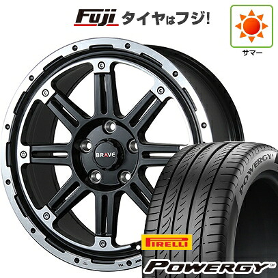 【新品国産車用5穴114.3】 夏タイヤ ホイール4本セット 215/60R17 ピレリ パワジー ブレスト バーンズテック ブレイブストリーム 7.5J 17インチ(送料無料)