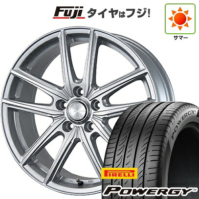 【新品国産車用5穴100】 夏タイヤ ホイール4本セット 225/60R17 ピレリ パワジー ブリヂストン エコフォルム SE-20 7J 17インチ(送料無料)