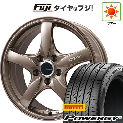 【新品国産車用5穴114.3】 夏タイヤ ホイール4本セット 215/60R17 ピレリ パワジー レアマイスター CS-V(ブロンズ) 7.5J 17インチ(送料無料)