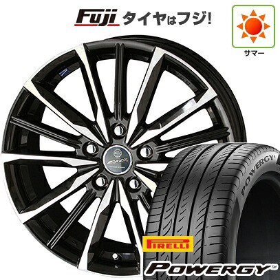 【新品国産車用5穴114.3】 夏タイヤ ホイール4本セット 235/60R18 ピレリ パワジー 共豊 スマック ヴァルキリー 7J 18インチ(送料無料)｜フジ スペシャルセレクション