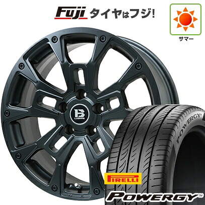 【新品】フリード クロスター 夏タイヤ ホイール4本セット 205/45R17 ピレリ パワジー ビッグウエイ B-LUGNAS BRD(マットブラック) 7J 17インチ(送料無料)｜フジ スペシャルセレクション