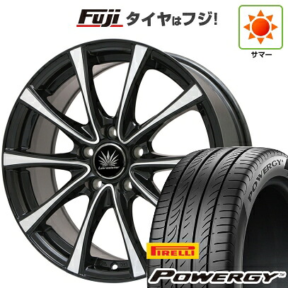 【新品】フリード クロスター 夏タイヤ ホイール4本セット 205/45R17 ピレリ パワジー プレミックス アマルフィV Jr(ブラックポリッシュ) 7J 17インチ(送料無料)
