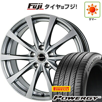 【新品国産車用5穴100】 夏タイヤ ホイール4本セット 225/55R18 ピレリ パワジー ホットスタッフ エクシーダー E03【限定】 7.5J 18インチ(送料無料)