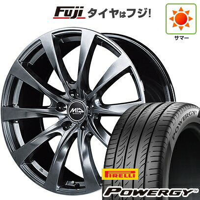 【新品国産車用5穴114.3】 夏タイヤ ホイール4本セット 245/35R19 ピレリ パワジー MID WHEELS レフィナーダ モーション2 トヨタ・レクサス車専用 8J 19インチ(送料無料)