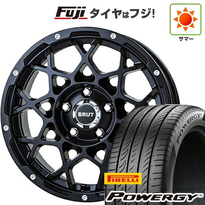 【新品国産車用5穴114.3】 夏タイヤ ホイール4本セット 215/60R17 ピレリ パワジー トライスター BRUT BR-55 7.5J 17インチ(送料無料)