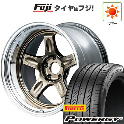 【新品国産車用5穴114.3】 夏タイヤ ホイール4本セット 225/40R18 ピレリ パワジー RAYS レイズ ボルクレーシング 21C spec-SR 8.5J 18インチ(送料無料)